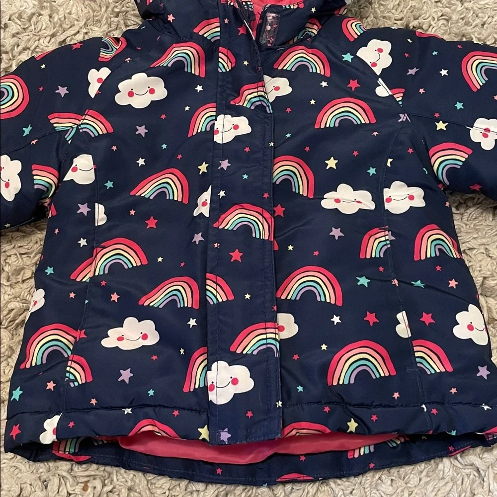 The Children's Place 3 in 1 Rainbow Print Jacket, Size 2T